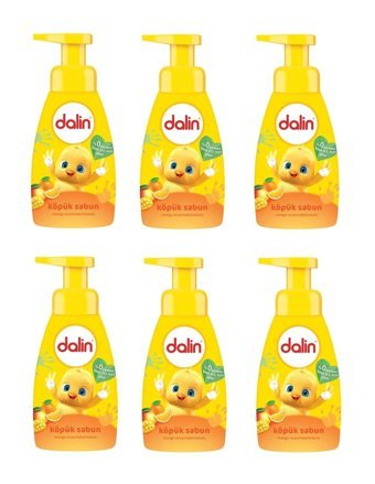 Dalin Çocuk Köpük Sabun Mango Ve Portakal Kokulu 200 Ml X 6 Adet