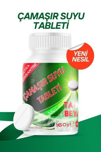 Tampa Banyo-Mutfak İçin Konsantre Çamaşır Suyu Tableti 160 gr