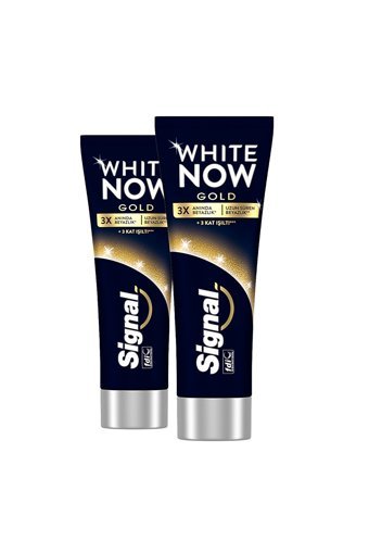 Signal White Now Gold Florürlü Diş Macunu 2x75 ml