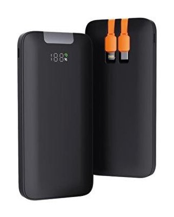 Sunix Pb-55 10000 mAh Hızlı Şarj Dijital Göstergeli USB Powerbank Siyah