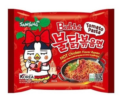 Samyang Buldak Tomato Pasta Hot Chicken Flavor Noodle 140 gr