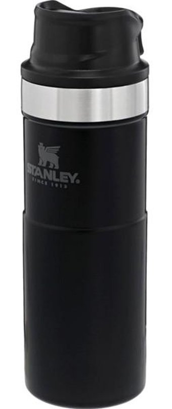 Stanley Classic Trigger-Action Paslanmaz Çelik 0.47 lt Outdoor Matara Termos Siyah