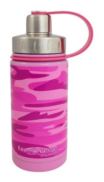 Eco Vessel Twist Paslanmaz Çelik 400 ml Outdoor Matara Termos Pembe