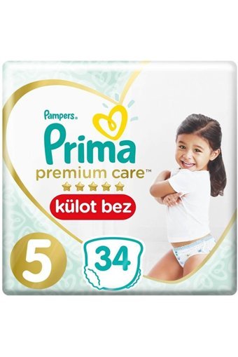 Prima Premium Care 5 Numara Külot Bebek Bezi 4x34 Adet