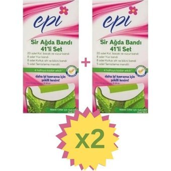 Epi Aloe Veralı Hassas Ciltler 2x41 Adet Tüm Vücut Ağda Bandı