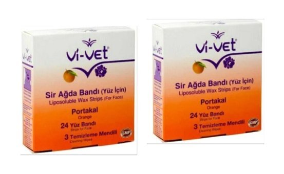 Vi-vet Portakal Tüm Ciltler 2x24 Adet Yüz Sir Ağda Bandı