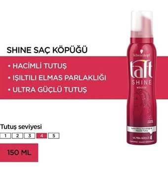 Schwarzkopf Taft Shine 4 Normal Saçlar İçin Şekillendirici Saç Köpüğü 150 ml