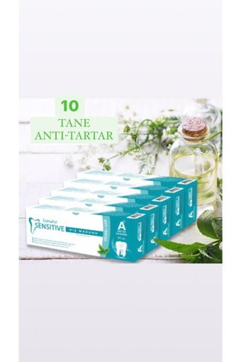 Epinafol Anti-Tartar Naneli Organik Florürsüz Tüm Yaşlar Diş Macunu 10x90 ml