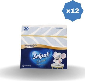 Selpak Deluxe Desenli Kağıt Peçete 240'lı