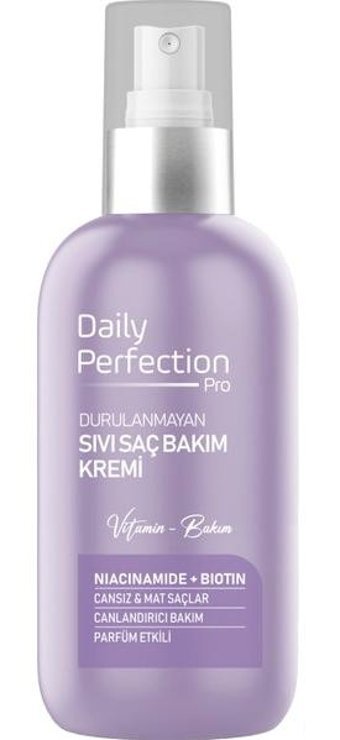 Daily Perfection Pro B3-B7 Vitamin Silikonsuz Sülfatsız Canlandırıcı - Onarıcı Tuzsuz Keratinli Boyalı Tüm Saçlar İçin Durulanmayan Kadın Saç Kremi 200 ml