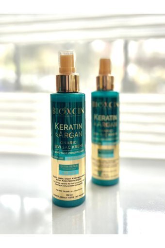 Bioxcin Argan Yağı Onarıcı Keratinli Boyalı Tüm Saçlar İçin Durulanmayan Kadın Saç Kremi 2 x 150 ml