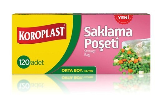 Koroplast Orta Boy Buzdolabı Poşeti 120'li