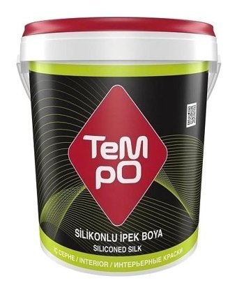 Tempo Su Bazlı Silikonlu İpeksi Mat İç Cephe Boyası 15 lt Açık Leylak