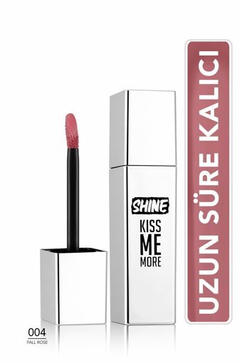 Flormar Shine Kiss Me More Fall Rose 004 Kalıcı Parlak Likit Ruj