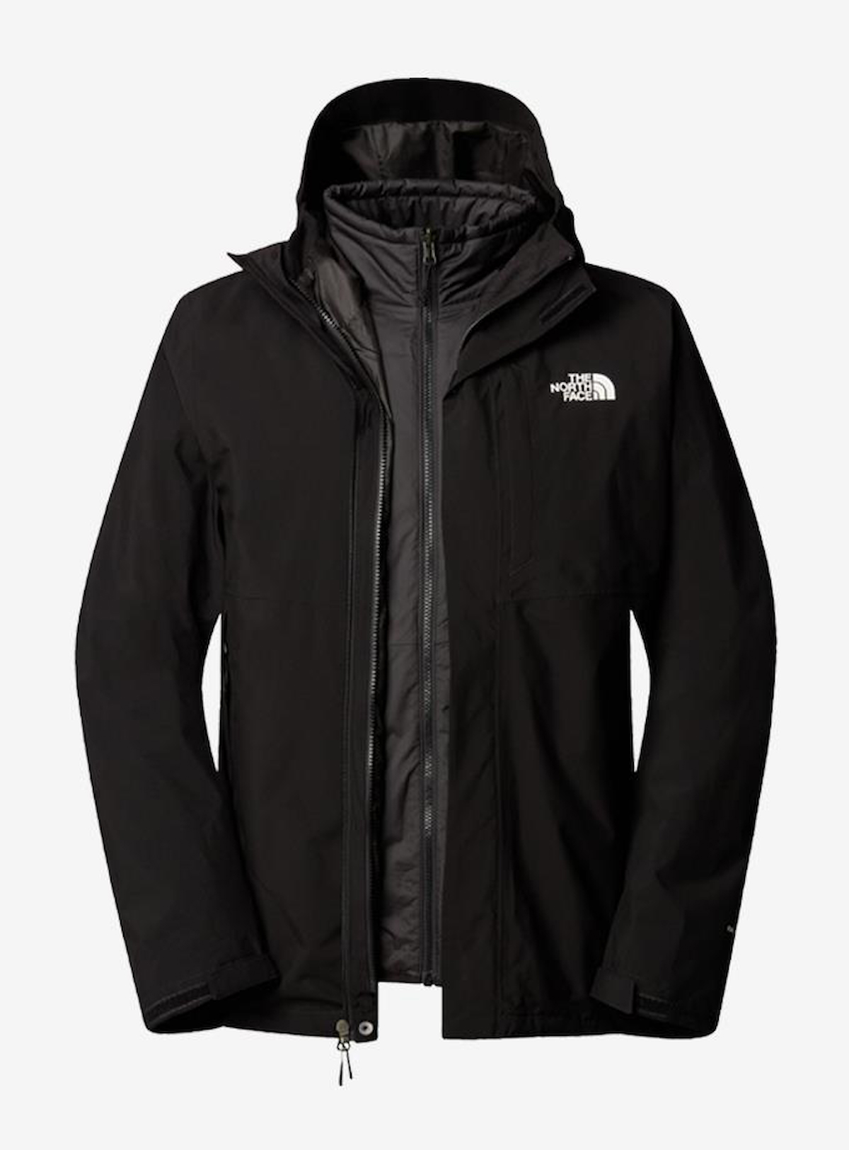 The North Face M Carto Triclimate Softshell Gore Tex Su Geçirmez Fermuarlı Polyester Erkek Outdoor Mont Siyah