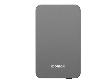 Momax Q.Mag Power7 10000 mAh Hızlı Şarj Mıknatıslı Işıklı Dijital Göstergeli USB Type C Çoklu Bağlantı Kablosuz Powerbank Siyah