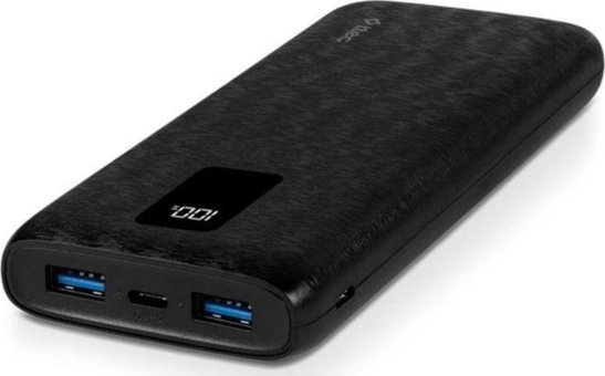 Ttec Powerslim Trio 10000 mAh Dijital Göstergeli Lightning-Type C-USB Çoklu Bağlantı Powerbank Siyah