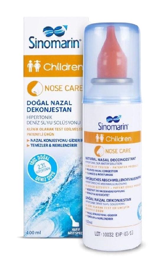 Sinomarin Children Hipertonik Deniz Suyu Tekli Burun Spreyi 100 Ml