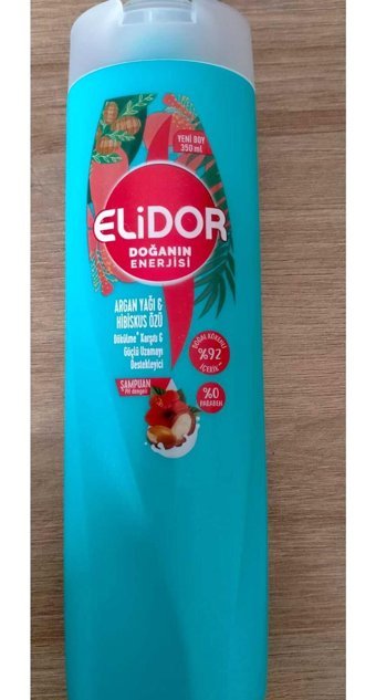 Elidor Doğannın Enerjisi Dökülme -Kepek Karşıtı Argan Yağlı & Hibiskus Özü Şampuan 350 ml