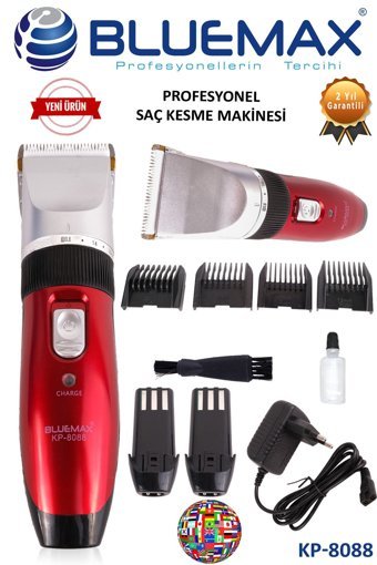 Bluemax KP-8088 Saç Sakal 5 Başlıklı Kuru Tıraş Makinası