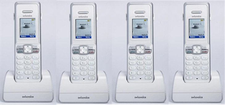 Swissvoice IH250 Quad 4 Ahizeli Ekranlı Kablosuz Telsiz Telefon