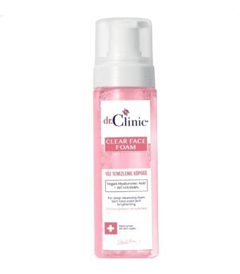 Dr. Clinic Clear Face Tüm Ciltler Yüz Temizleyici Köpük 160 ml