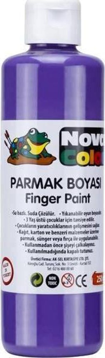 Nova Color Yıkanabilir 250 ml Mor Parmak Boyası