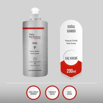 Daily Perfection Pro Detox Hyalüronik Asit Hacim Veren-Parlaklık Veren Saç Kremi 200 ml