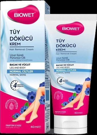 Biowet Normal Ciltler İçin Tüm Vücut Tüy Dökücü Krem 40 ml