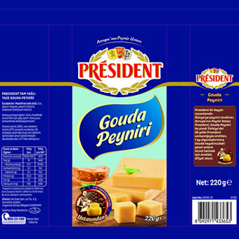 President Gouda İnek Peyniri 220 gr