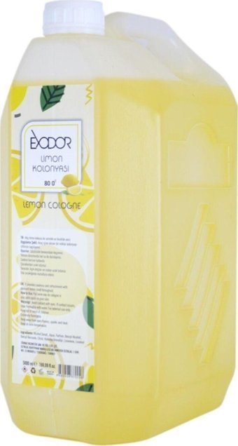 Exodor Limon Plastik Şişe Kolonya 5 lt