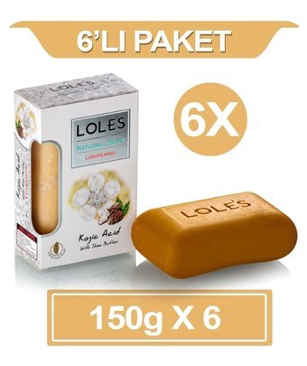 Lole's Organik Kojik Asit Katı Sabun 6x150 gr