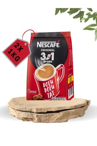 Nescafe 3'ü 1 Arada 1 kg 2 Adet Hazır Kahve