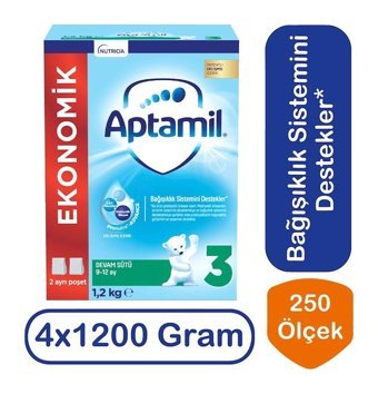 Aptamil Pronutra Tahıllı Probiyotikli 3 Numara Devam Sütü 4x1.2 kg