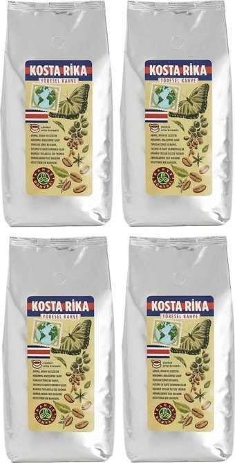 Kahve Dünyası Kosta Rika Arabica Çekirdek Filtre Kahve 4x1 kg