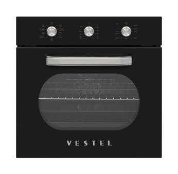 Vestel AF-6682 Retro 69 lt A Enerji Sınıfı Analog Modern Elektrikli Ocaksız Tam Boy Ankastre Fırın Siyah