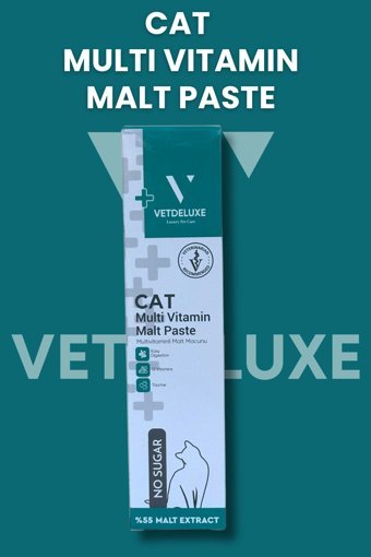 Vetdeluxe Multivitamini Sindirim Sistemi Destekleyici Yetişkin Kedi Vitamini Macun 100 gr