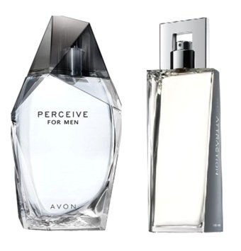 Avon Perceive-Attraction 2 Parça Erkek - Kadın Parfüm Seti EDT