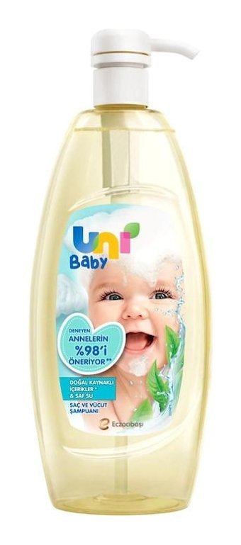 Uni Baby Göz Yakmayan Hipoalerjenik Yenidoğan Hassas Ciltler İçin Bebek Şampuanı 700 ml