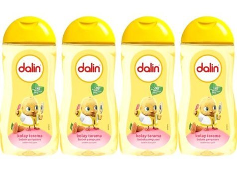 Dalin Göz Yakmayan Hipoalerjenik Yenidoğan Tüm Ciltler İçin Bebek Şampuanı 4x200 ml