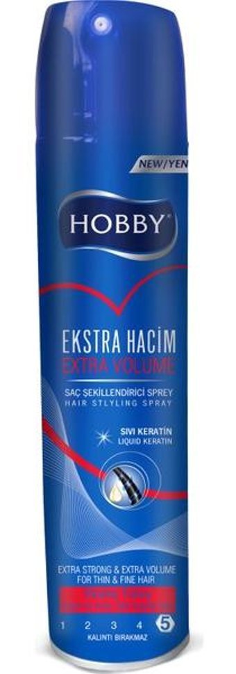 Hobby Dolgunlaştırıcı Islak Görünümlü E Vitaminli Güçlü Saç Spreyi 250 ml