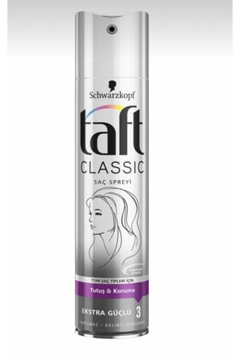 Schwarzkopf Taft Classic No: 3 Sabitleyici Islak Görünümlü Provitaminli Saç Spreyi 250 ml