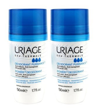 Uriage Power Pudralı Ter Önleyici Antiperspirant Roll-On Kadın Deodorant 2x50 ml