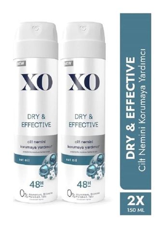 Xo Dry&Effective Sprey Kadın Deodorant 2x150 ml