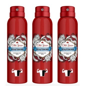 Old Spice Wolfhorn Pudrasız Ter Önleyici Sprey Erkek Deodorant 3x150 ml