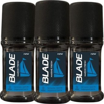 Blade Marine Fresh Pudrasız Ter Önleyici Antiperspirant Roll-On Erkek Deodorant 3x50 ml