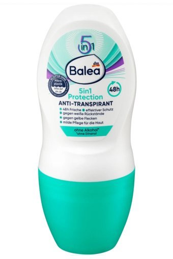 Balea 5in1 Protection Pudrasız Ter Önleyici Antiperspirant Roll-On Kadın Deodorant 50 ml