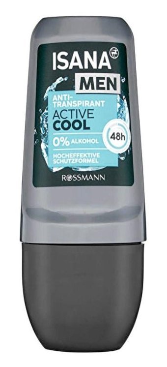 Isana Active Cool Pudrasız Ter Önleyici Antiperspirant Roll-On Erkek Deodorant 50 ml