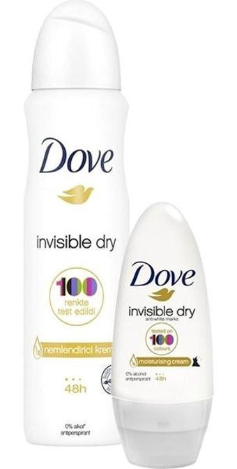 Dove Invisible Dry Pudrasız Ter Önleyici Roll-On Kadın Deodorant 150 ml