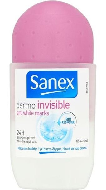 Sanex Dermo Invisible Pudrasız Ter Önleyici Antiperspirant Roll-On Kadın Deodorant 50 ml